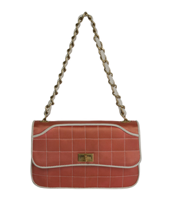 Chanel Mini Reissue Flap Bag,Pink/Cream,Satin,6736136 (2002),DB,1*
